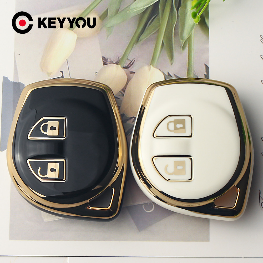 2 Botões TPU Caso Chave Remota Do Carro Capa Escudo Para SUZUKI SWIFT SX4 Liana Aerio Jimny Samurai Amagatarai Grand Vit