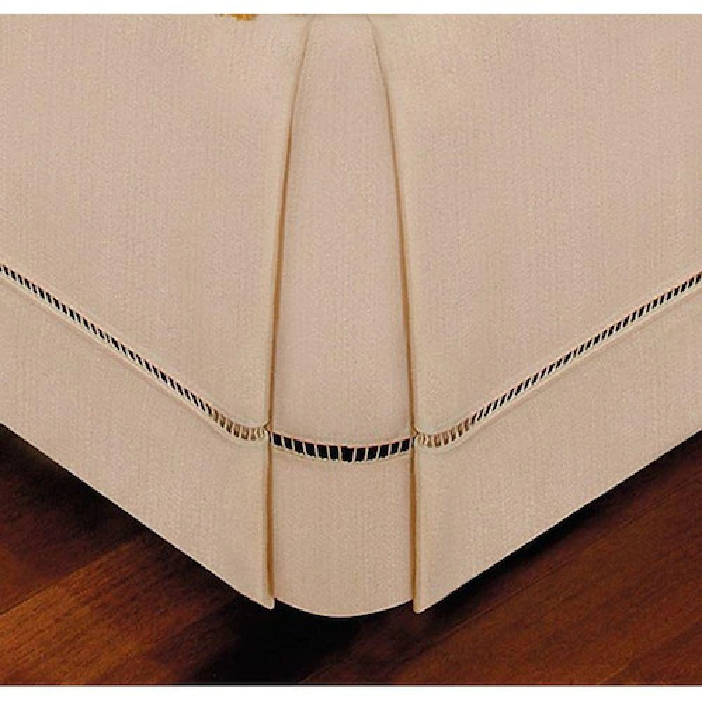 Saia para Cama Box Casal Bege 138cm x 188cm x 36cm BF