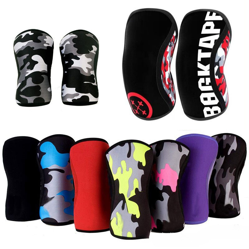 1 Par Joelheira De Compressão Profissional 7mm Neoprene Para Esportes 2 Peças
