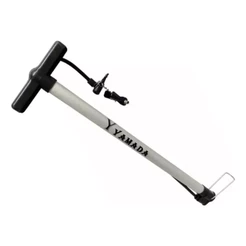 Bomba De Ar Bicicleta Yamada Alumínio 58cm Para Pneu Bike Cor Cinza