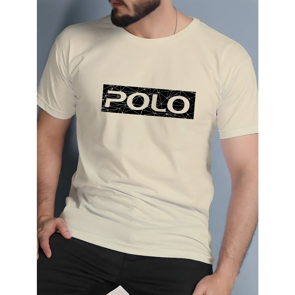 Camiseta Masculina Polo Estampada Camisa Moda 100% Algodão
