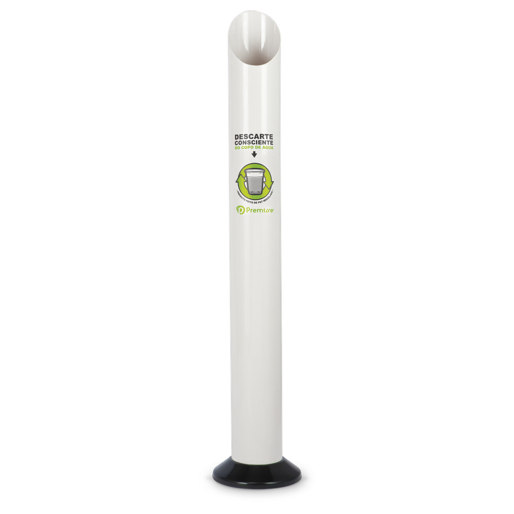Lixeira dispenser coletor Para Copo Descartável de Água Eco - Premisse Suporte Organizador Escritório
