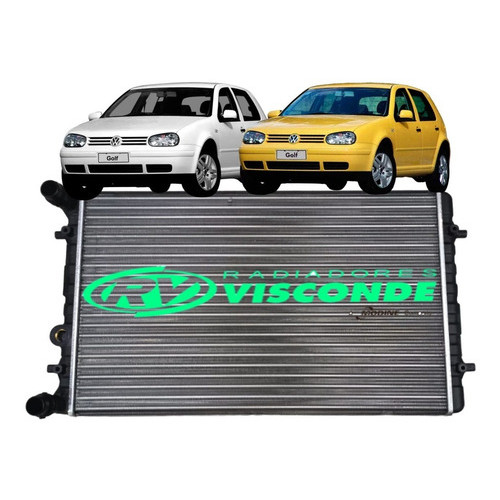 Radiador Visconde Vw Bora Golf 1998 2001 2003 2005 2007 2009 2011 2013 em Oferta na Shopee