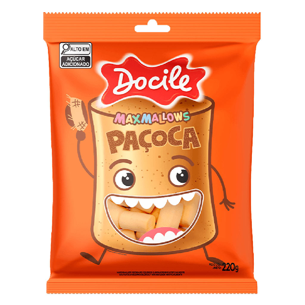 Marshmallow Paçoca 220g - Docile em Oferta na Shopee