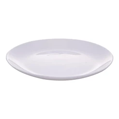 Prato Raso Wolff Diwali de Vidro Opalino Branco 25cm x 2cm