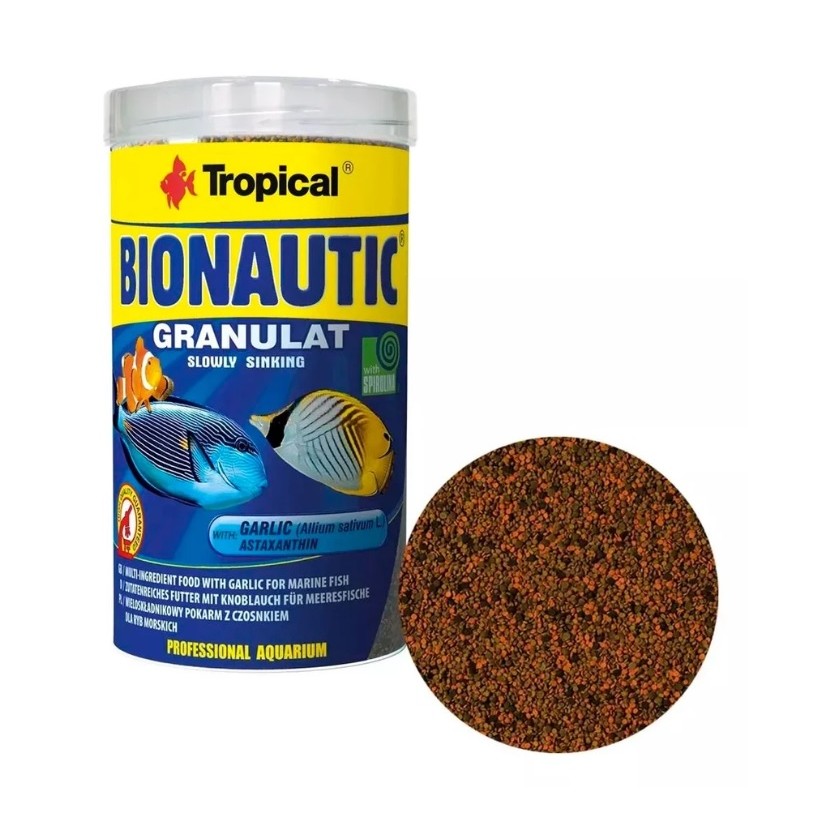 Ração Tropical Bionautic Granulat 55g - Para Peixes Marinhos