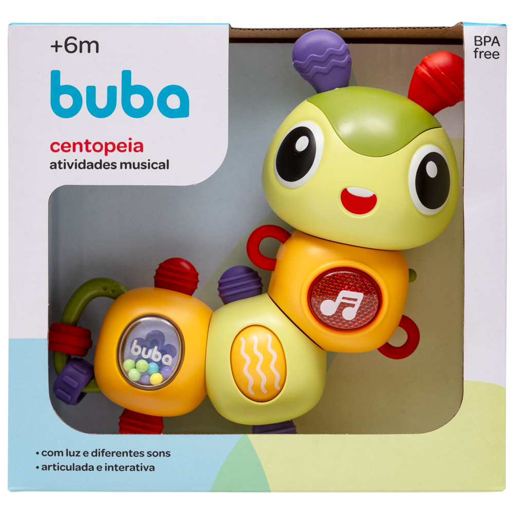 Brinquedo de Criança Centopéia de Atividades Musical Buba