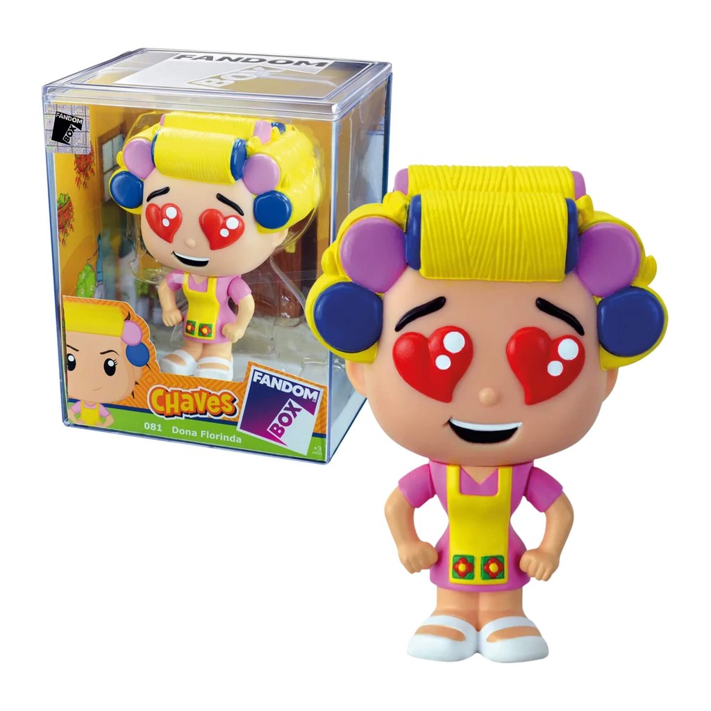 Fandom Box Dona Florinda - Chaves - Boneco Colecionável Material Vinil Atóxico Lider - 3496 - Hobbies & Collections