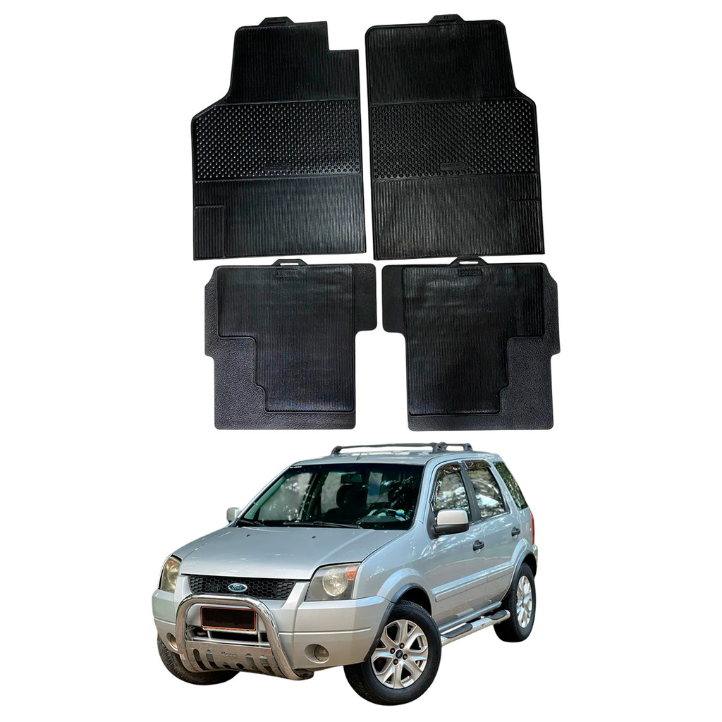Tapete Ford EcoSport 2003-2011 Stratus 100% Borracha Borcol