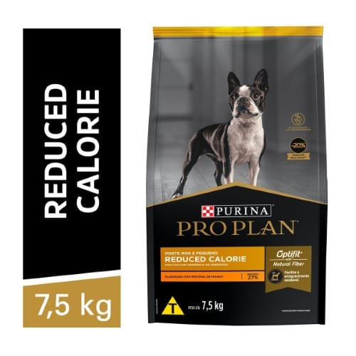 Ração Pro Plan Reduced Calorie Cães Adultos Raças Pequenas - 7,5kg em Oferta na Shopee