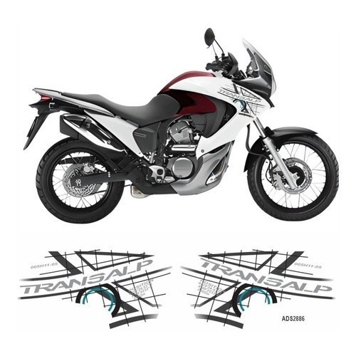 Adesivo Faixa Lateral Carenagem Honda Transalp Kit 2886
