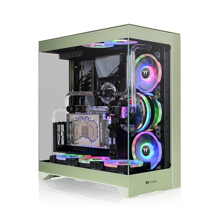 Imagem Gabinete Gamer Thermaltake Cte E550 TG, Laterais de Vidro, mid-Tower, Sem fans, Matcha Green - CA-1Z8-00MEWN-00