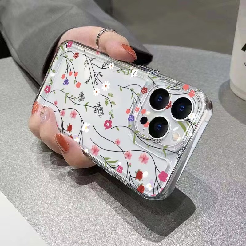 Capa De Telefone Para Redmi 13C 14C 13 12 Note 13 14 Pro 12 11 Plus 4G 5G 12S 11S Colorido Padrão Floral