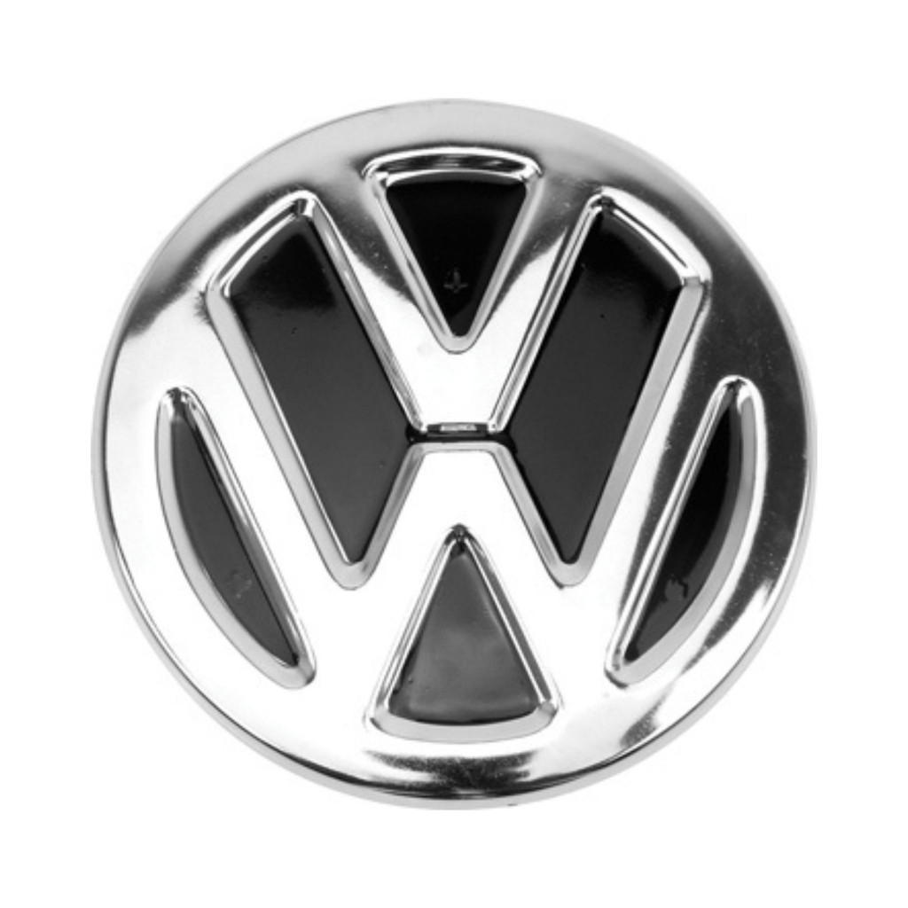 EMBLEMA VW PAINEL KOMBI 1957 A 1996 CROMADO FRONTAL FRENTE