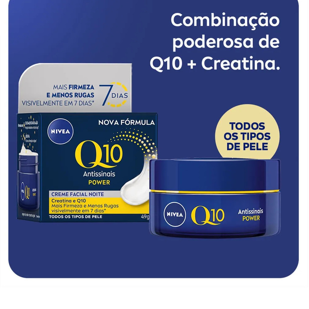 Nivea Creme Facial Antissinais Q10 Power Noite 49g