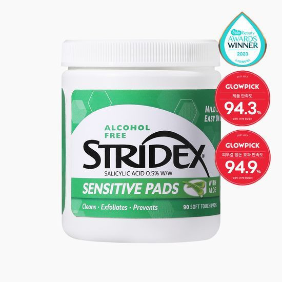 [STRIDEX] Almofadas Sensíveis 90ct | Controle De Acne Sem Óleo Esfoliante Suave , Cuidados Com Sebo Pronto Para Enviar