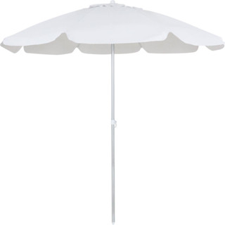 Guarda-sol em Bagum e Haste de Alumínio 1,60m Branco Bel em Oferta na Shopee