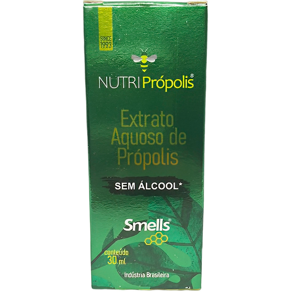 Extrato De Própolis Verde Sem Álcool Aquoso 30ml Conta Gotas Nutri Própolis Antioxidante Smells