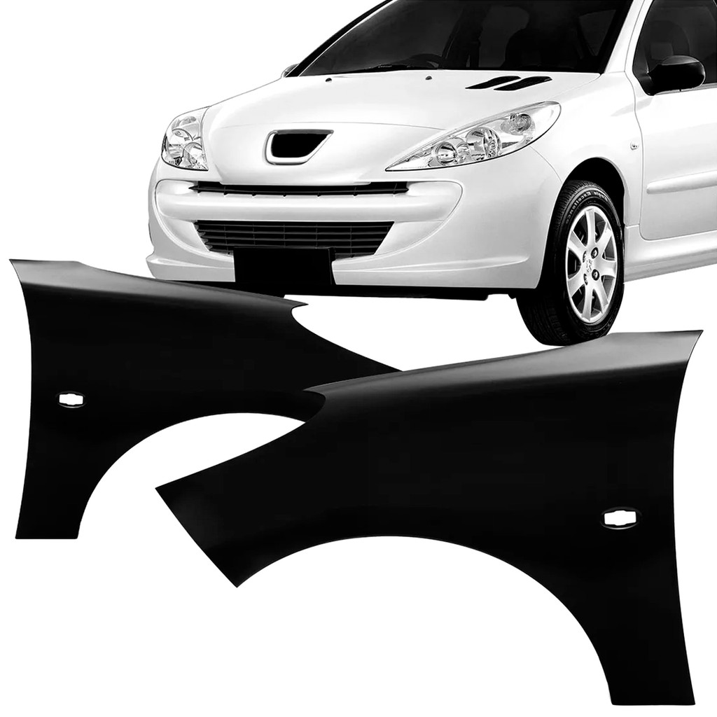 Paralama Dianteiro Peugeot 207 2008 2009 2010 2011 2012 2013 em Oferta na Shopee