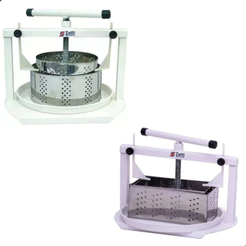 Prensa de Queijo Retangular/Redonda Formas 500G E 1KG Inox Coalho Caseiro Perfeito