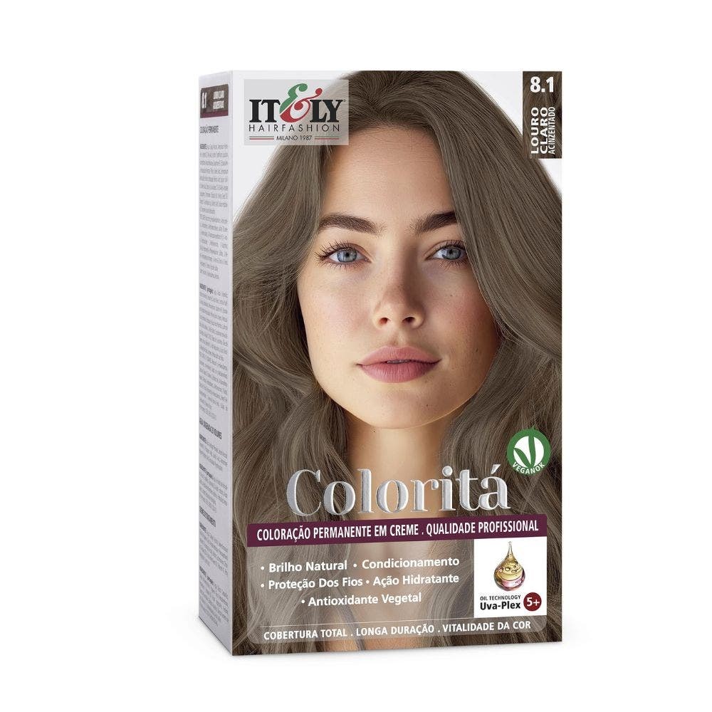 Tintura Itely Colorita 8.1 Louro Claro Acinzentado em Oferta na Shopee