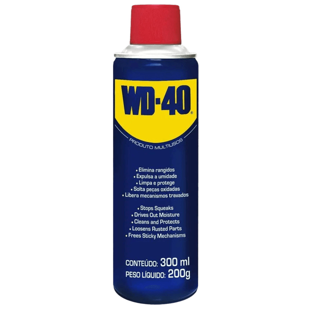 WD40 Óleo Spray Lubrificante Desengripante Multiuso 300 mL Aerosol WD-40 300ML