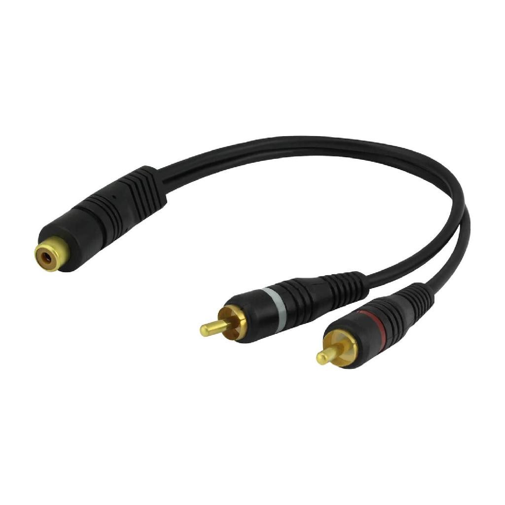 Cabo Y Rca 1 Fêmea 2 Rca Macho 25 cm Módulo Automotivo em Oferta na Shopee