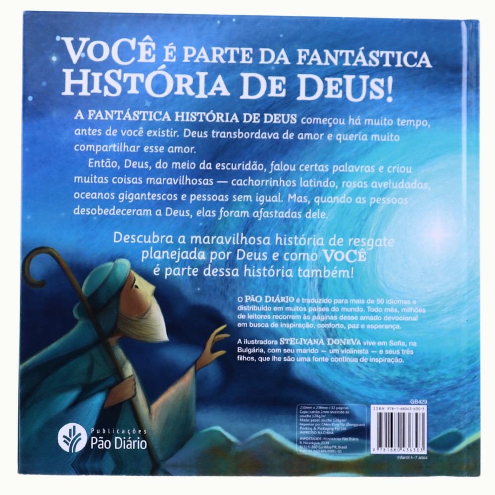 A fantástica história de Deus para você - Livro infantil cristão