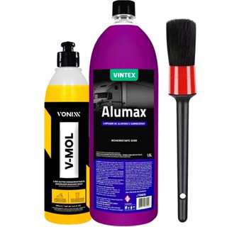Kit Limpeza Pesada V-mol Shampoo 500ml Vonixx Desincrustante Alumax Limpador 1,5l Vintex Pincel Externo Oferta Especial em Oferta na Shopee
