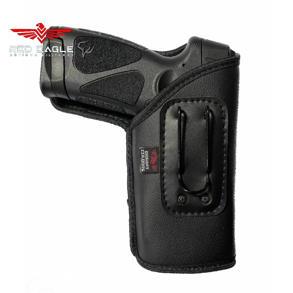 Coldre(Holster) Velado Para Ts9/ XD-M Elite/ Beretta Apx (Com Lanterna Acoplada) Em Neoprene e Couro P.U