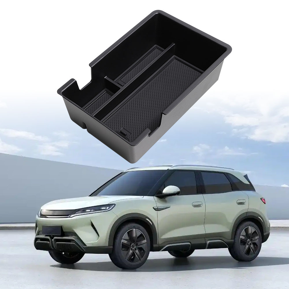 Para BYD Yuan Pro UP EV 2024 2025 Caixa De Apoio De Braço Bandeja De Armazenamento Placa Console Titular Recipiente Orga