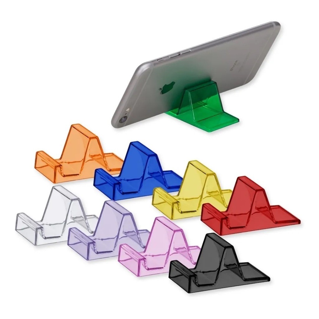 3 Unidades Suporte para Celular Acrílico Revenda, Lembrancinha Colorido Promoção Novo