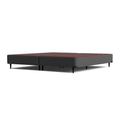 Base Sommier Camurça Cinza Queen (158x198x23) - Ortobom