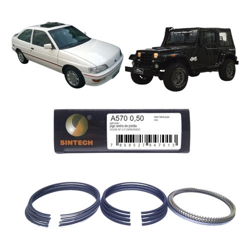 Jogo De Anel De Motor Ford/troller/volks (0,50) 83,00mm