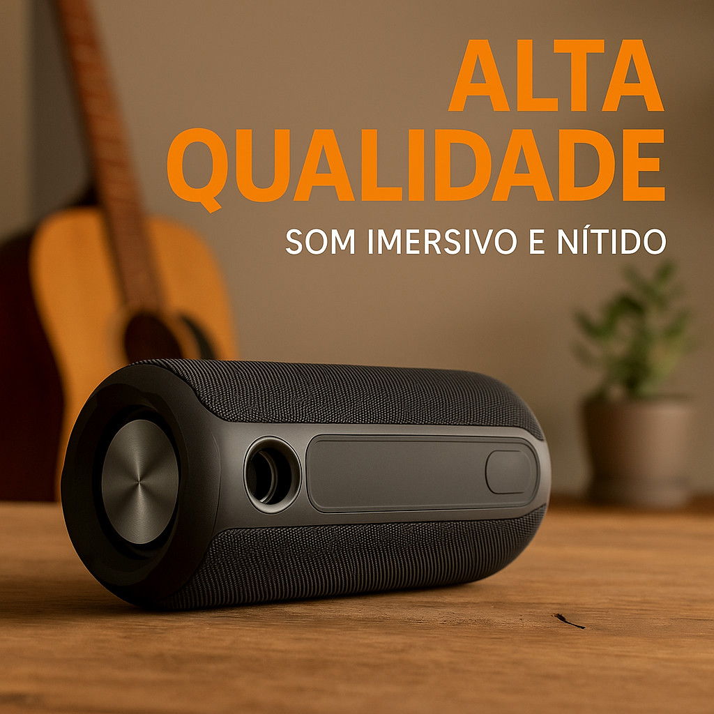 Caixa De Som Bluetooth Wireless Hrebos A Prova Dágua HS-613