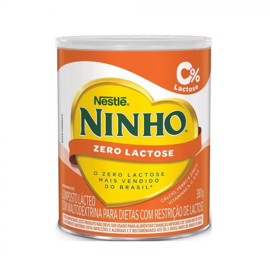 Composto Lácteo Ninho Zero Lactose 380g – Nutrição Completa para Quem Tem Intolerância à Lactose