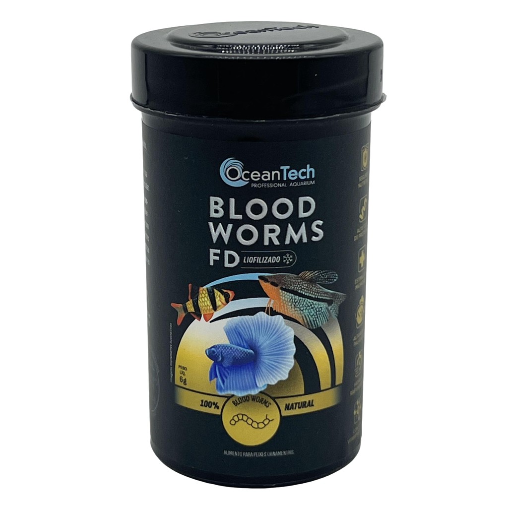 Ração Ocean Tech - Blood Worms Fd 12g