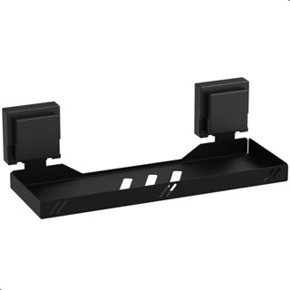 Porta Shampoo Organizador De Banheiro Com Ventosa Preto Max em Oferta na Shopee