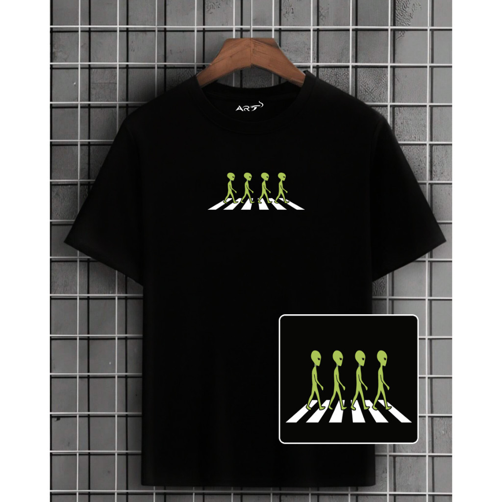 Camiseta Masculina Basica Streetwear Estampada Alien Blusa 100% Algodão - Envio Imediato - VS Shopp