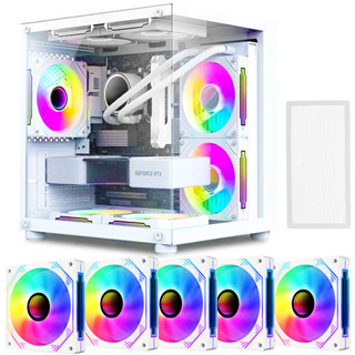 Gabinete Gamer  Aquário em Vidro Com 5 Fans RGB GB1797 em Oferta na Shopee