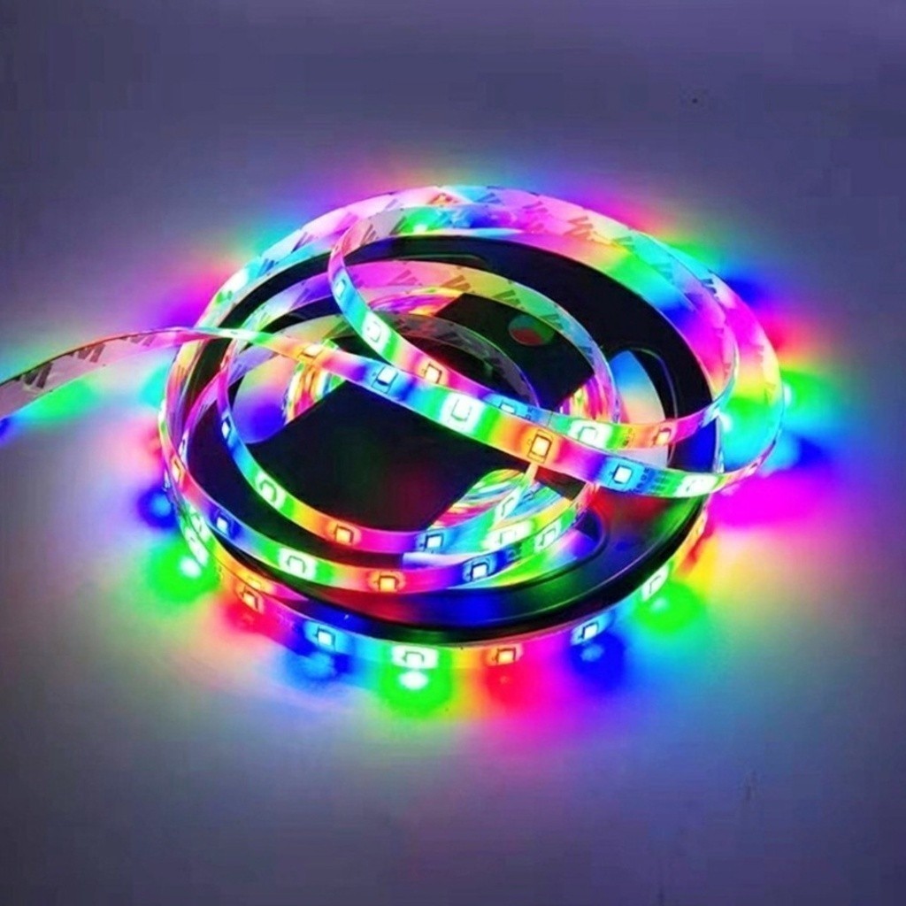 Fita Led Rgb 3528 5m 300 Leds À Prova D'água + Controle Decoração Sanca - Super Led Marisa