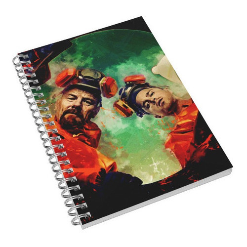 Caderno Universitário Breaking Bad Naranja Series 1, 10 e 15 Matérias Escolar Capa Dura Animes  Desenhos
