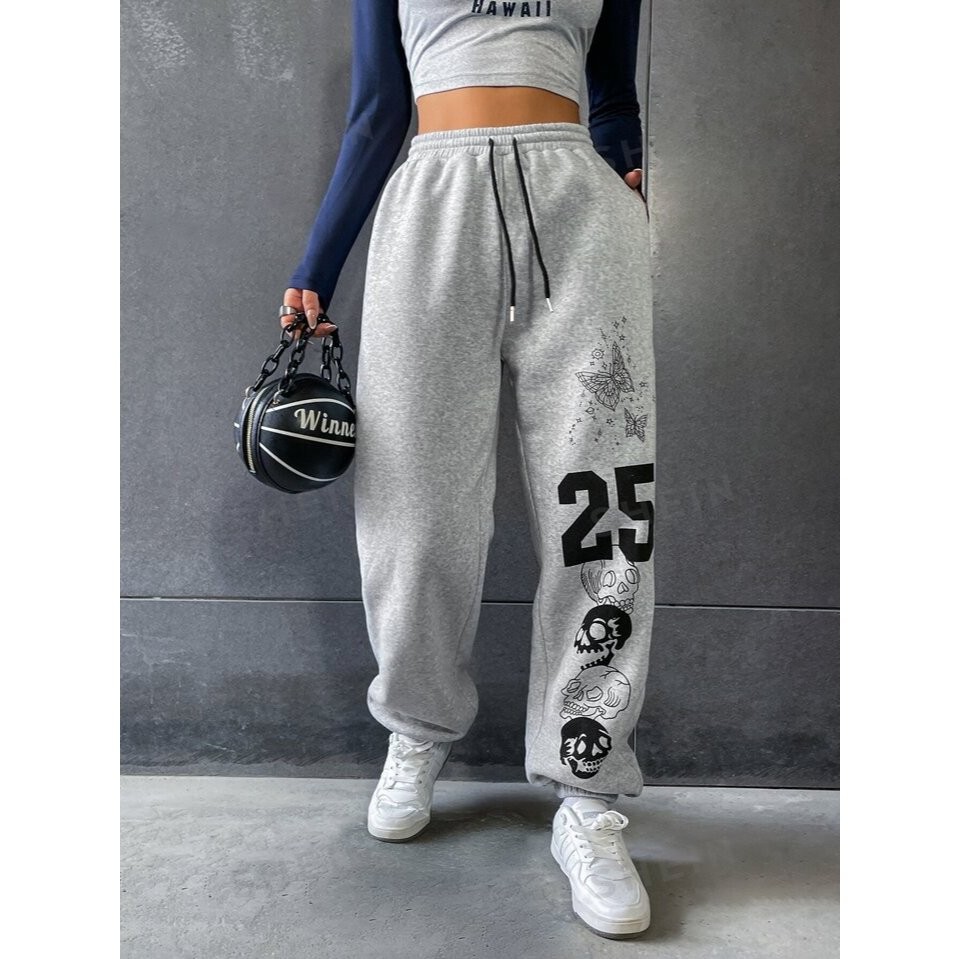 Calça Moletom Top Confortavel Leve Esportivo Unissex Bolso Lost Caveira 25 Street