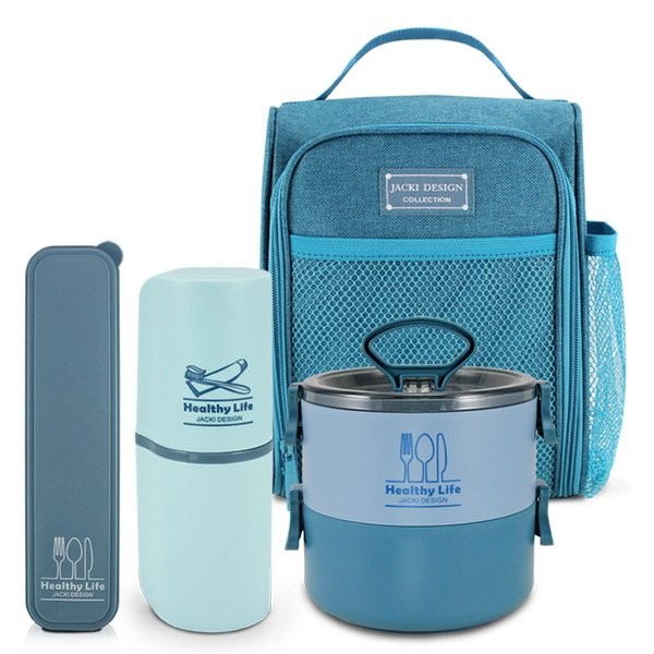 Conjunto Bolsa Térmica, Pote marmita,porta escova e Porta talher  - Jacki Design em Oferta na Shopee