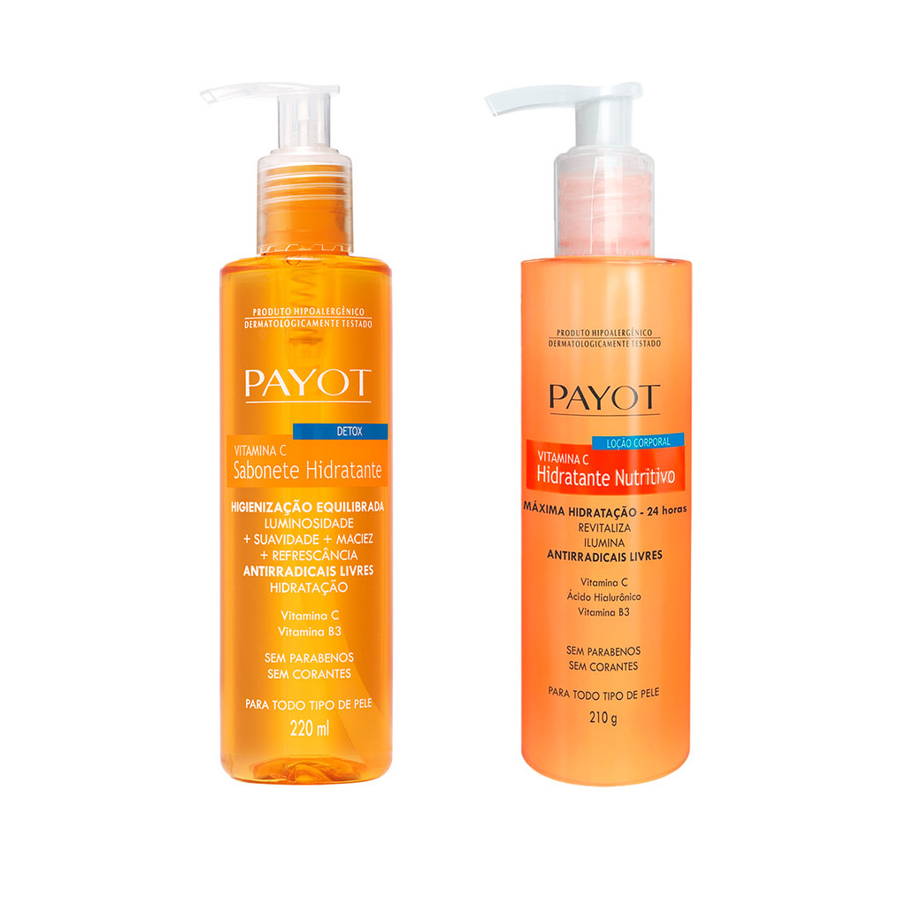 Kit Sabonete Facial + Hidratante Vitamina C Payot