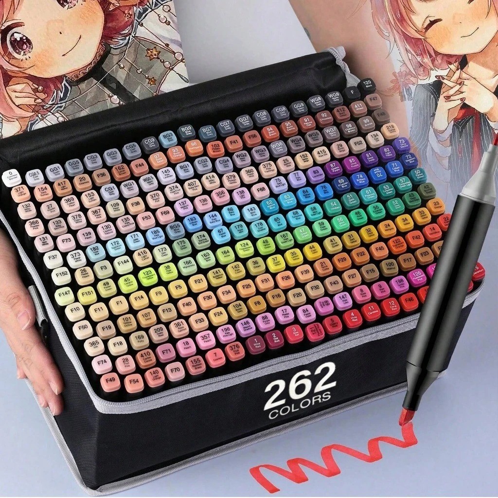 80/100/120/168 Cores Touch marker Caneta Marcadora Com Ponta Dupla/Pintura De Arte/Aquarel...
