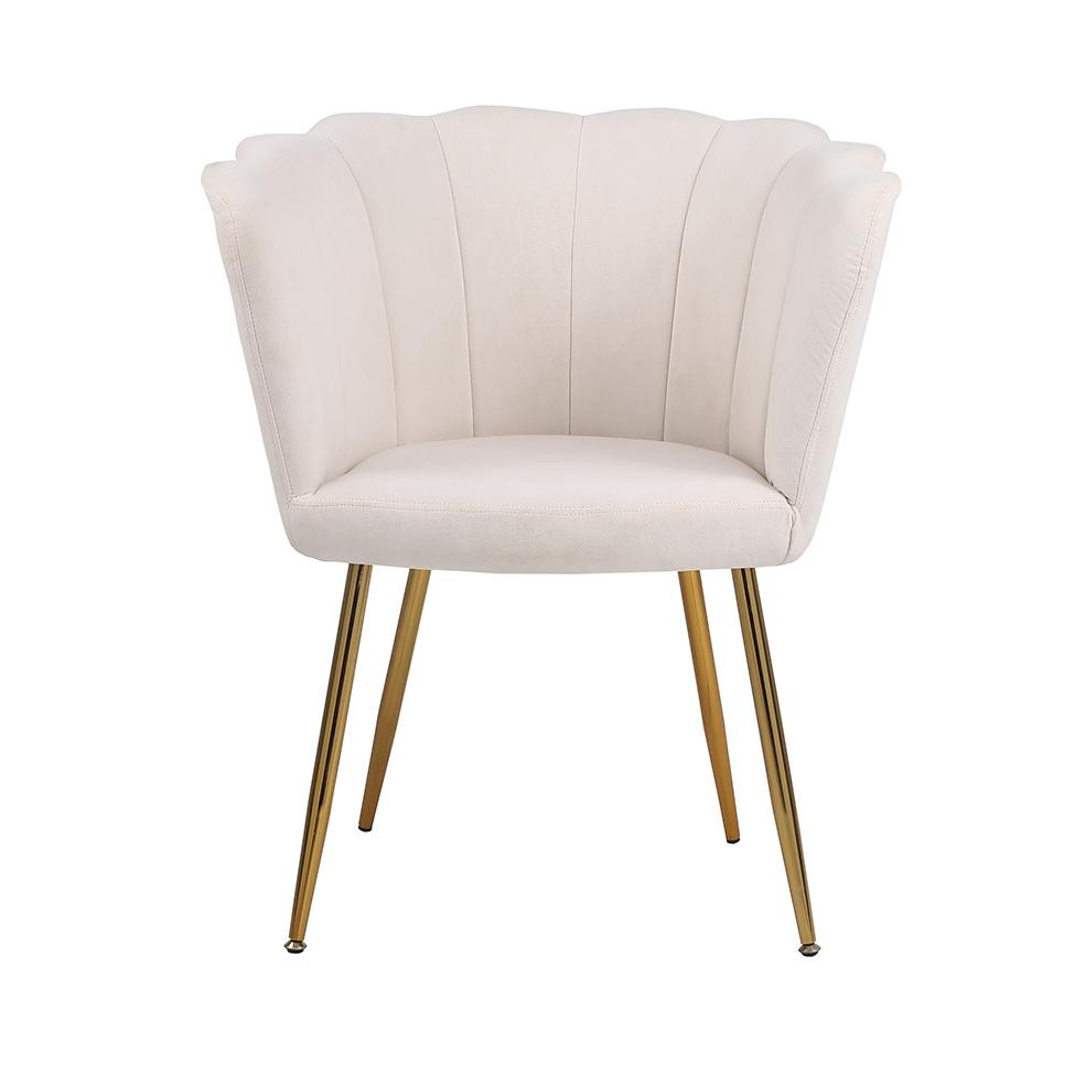 Detalhes do Poltrona Pétalas Aveludadas Eva Creme