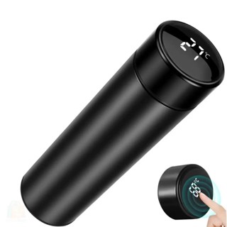 Garrafa Térmica Inox 500 Ml Com Medidor De Temperatura Ideal Para Viagens Escritório em Oferta na Shopee