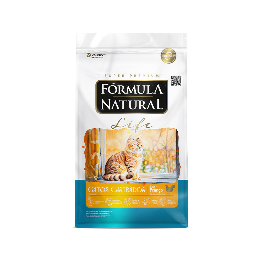 FORMULA NATURAL LIFE GATO CASTRADO SABOR FRANGO 10,1KG