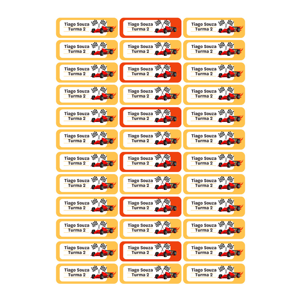 Etiqueta DTF Termocolante Para Uniforme, Roupas, Meias  Premium- Aplicado em Qualquer Tecido I 44 pçs Promoção